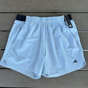Adidas Men's Size Large Axis Woven‎ 5" Training Shorts IN6023 Light Blue